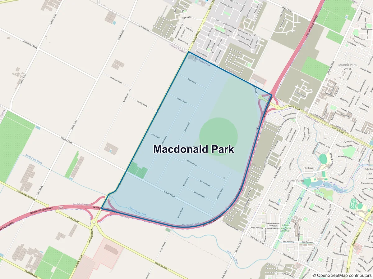Map of Macdonald Park, SA, Australia