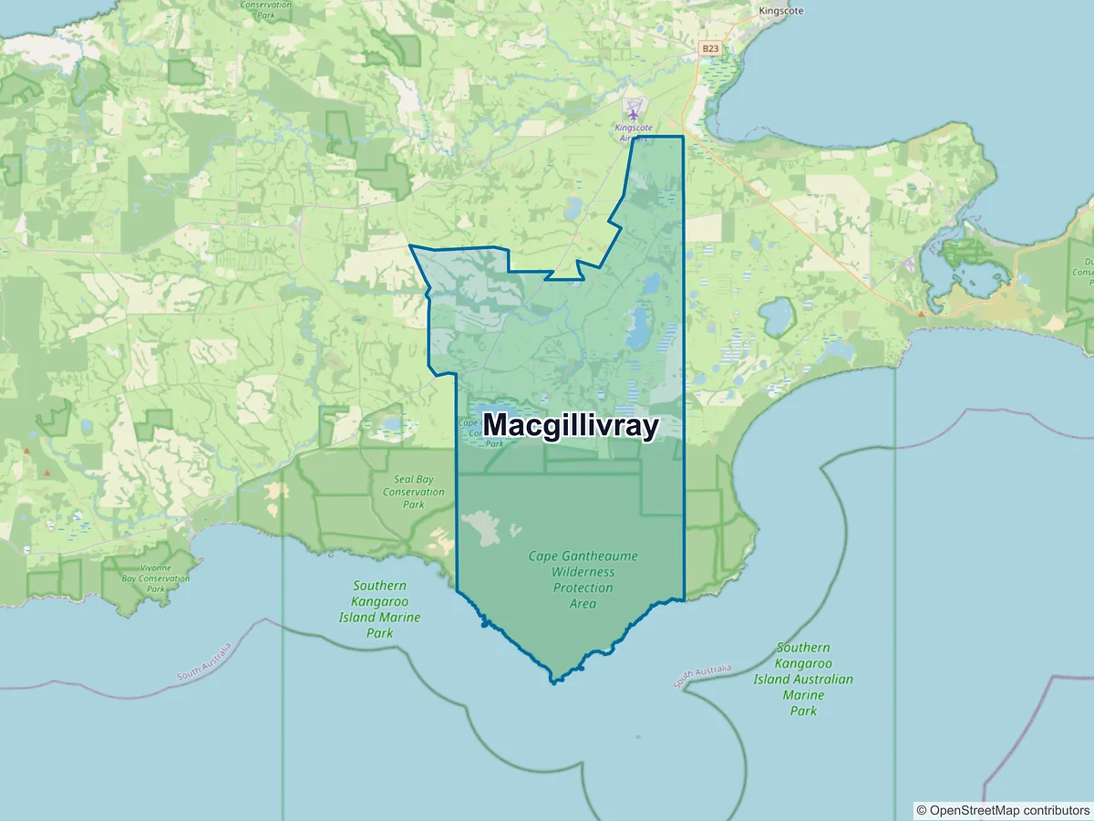 Map of Macgillivray, SA, Australia