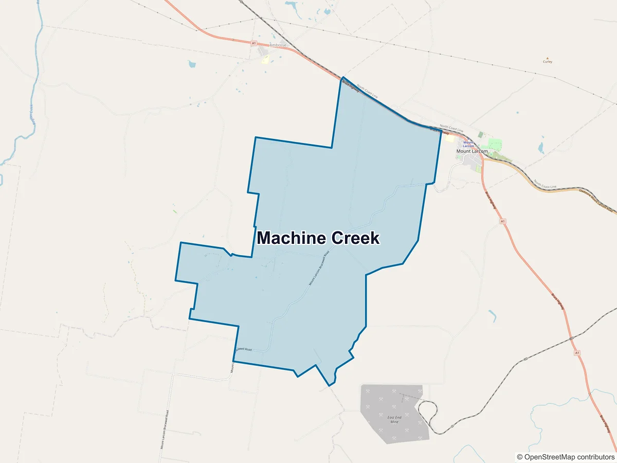 Map of Machine Creek, QLD, Australia