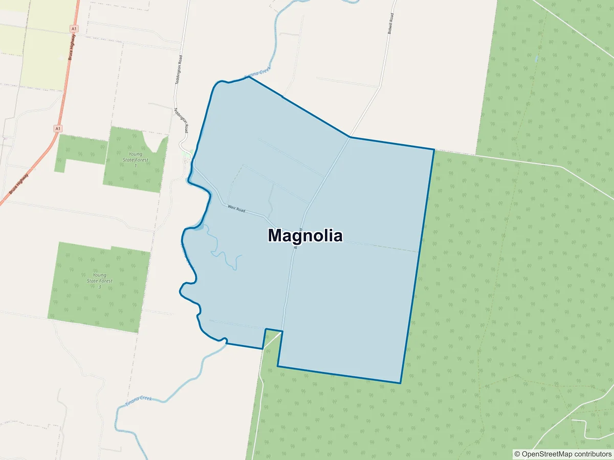 Map of Magnolia, QLD, Australia