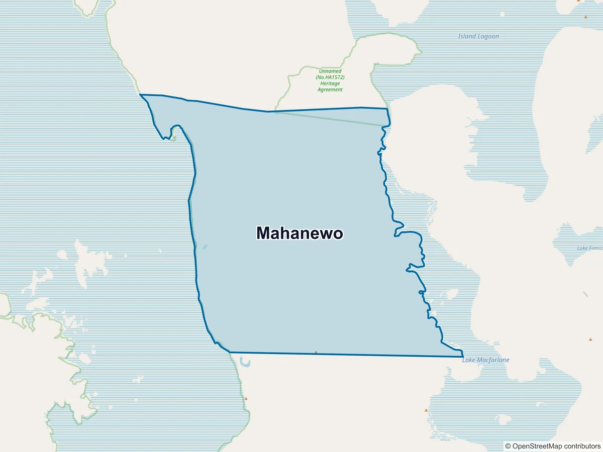 Map of Mahanewo, SA, Australia