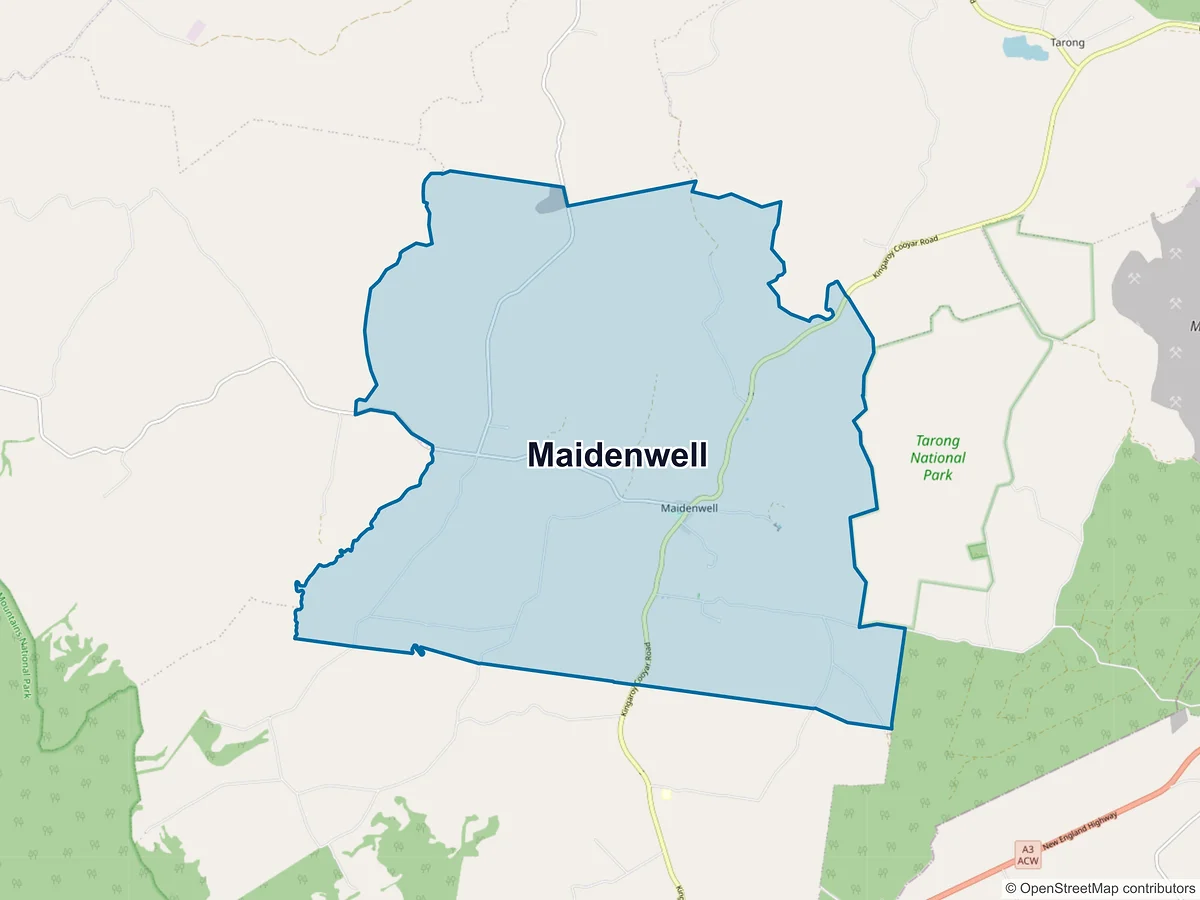 Map of Maidenwell, QLD, Australia