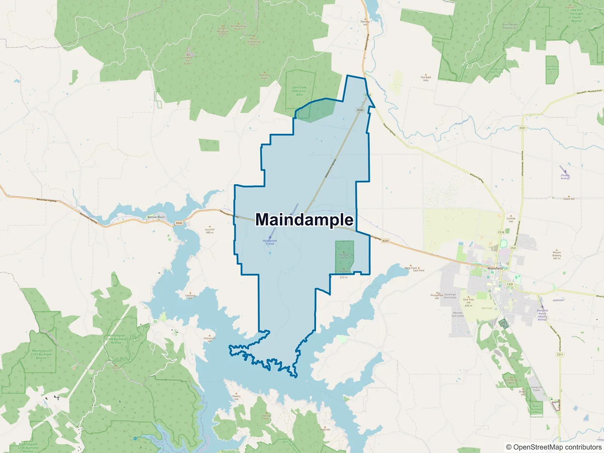 Map of Maindample, VIC, Australia