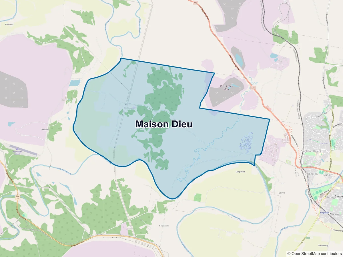 Map of Maison Dieu, NSW, Australia