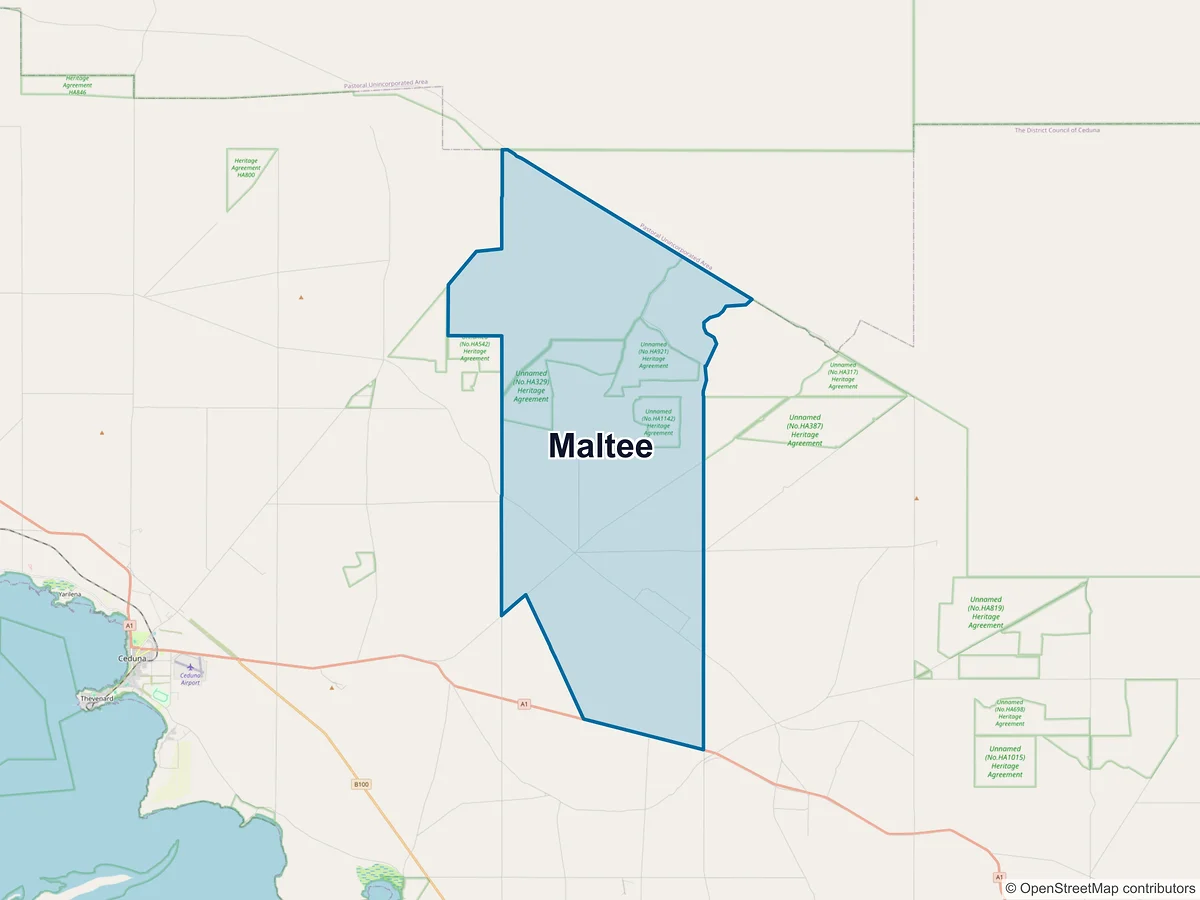 Map of Maltee, SA, Australia