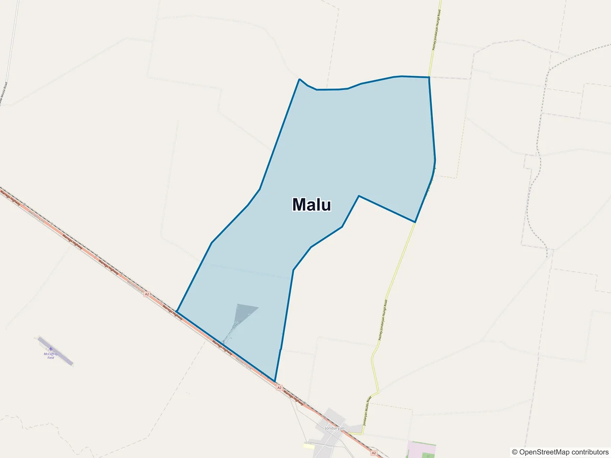 Map of Malu, QLD, Australia