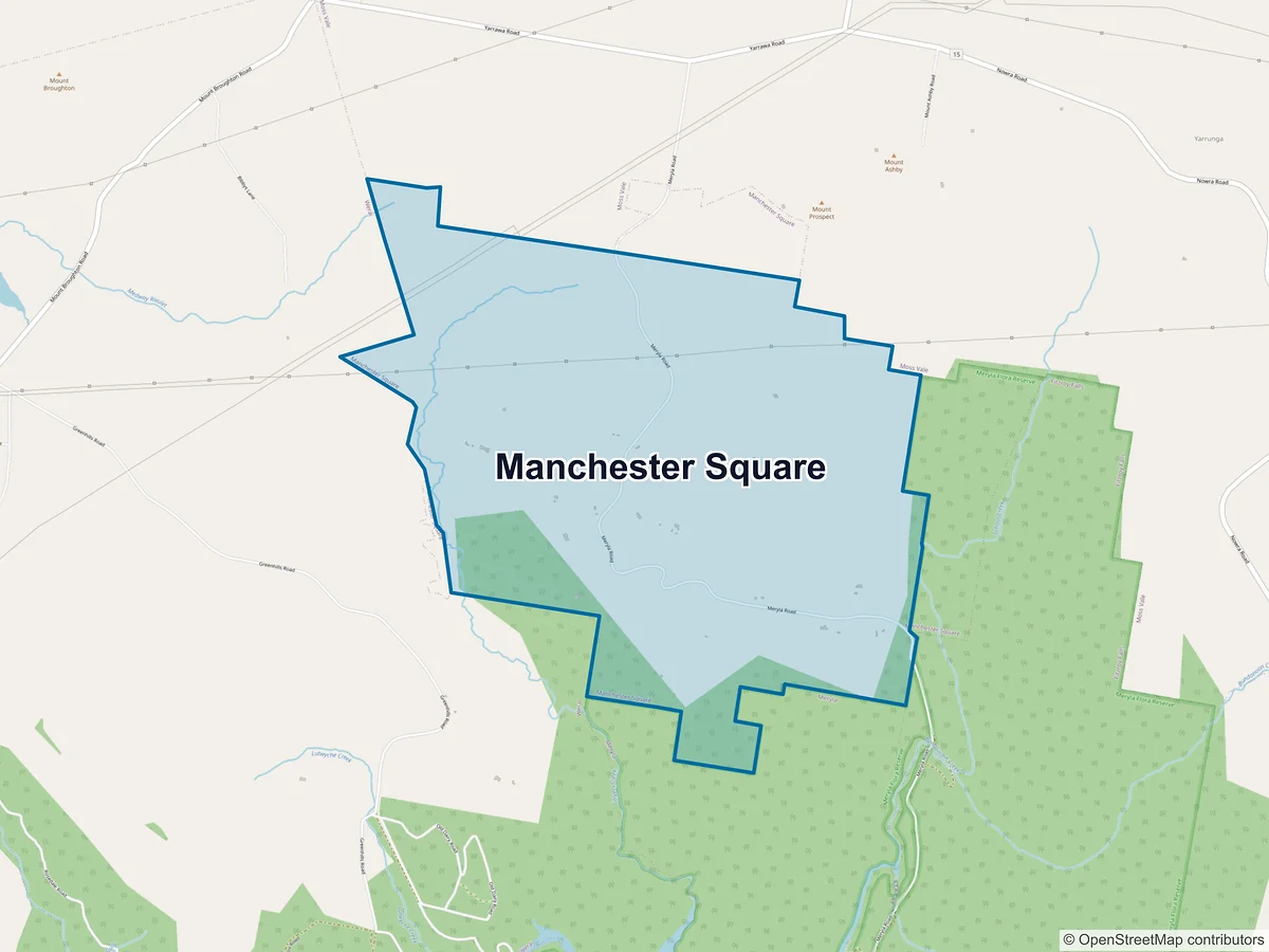Map of Manchester Square, NSW, Australia