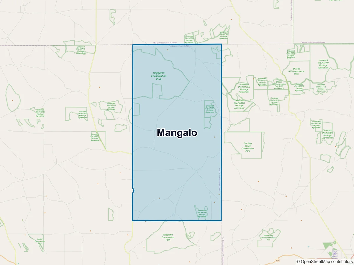 Map of Mangalo, SA, Australia