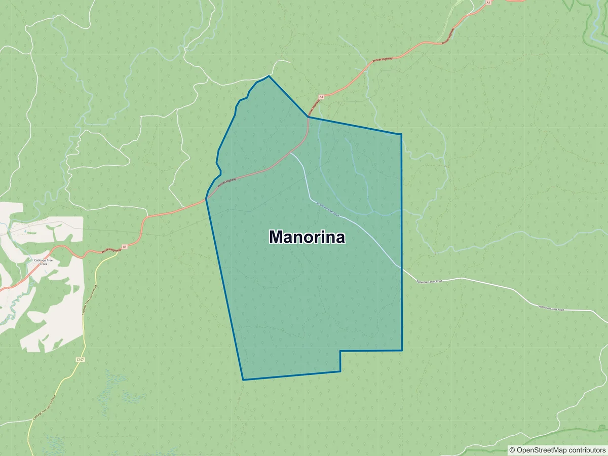 Map of Manorina, VIC, Australia