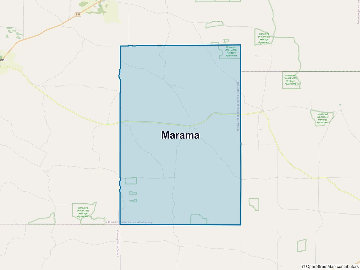 Map of Marama, SA, Australia