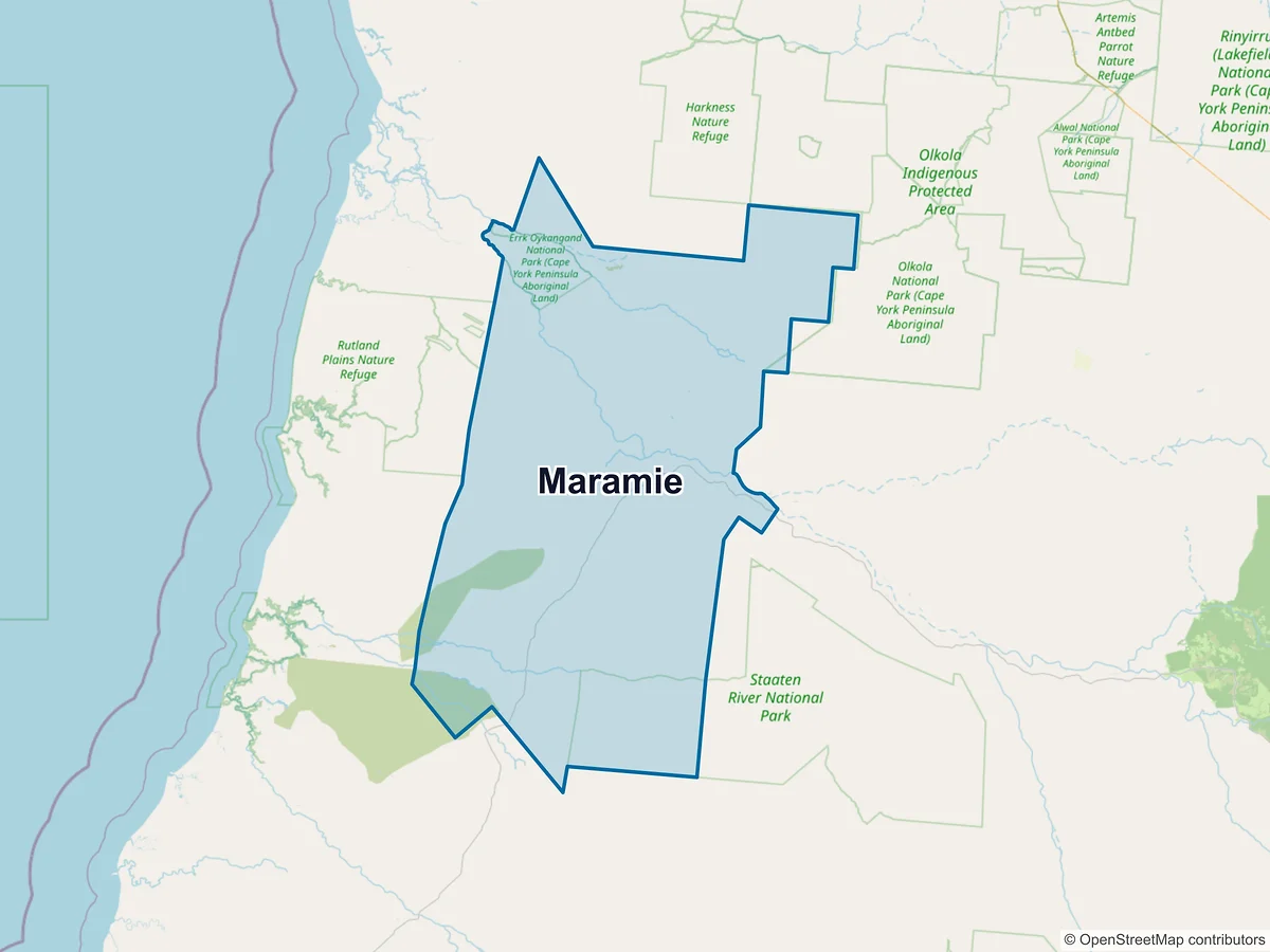 Map of Maramie, QLD, Australia