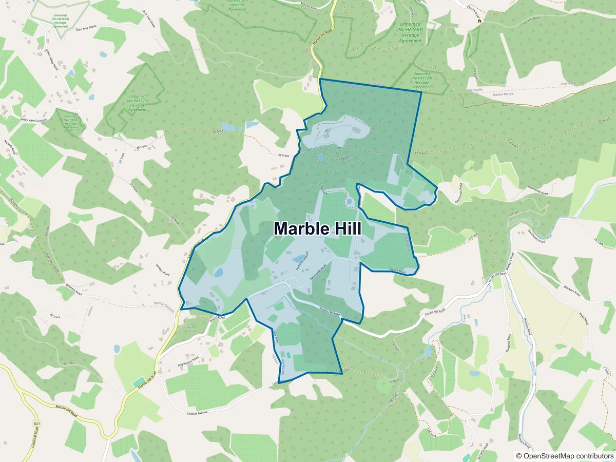Map of Marble Hill, SA, Australia