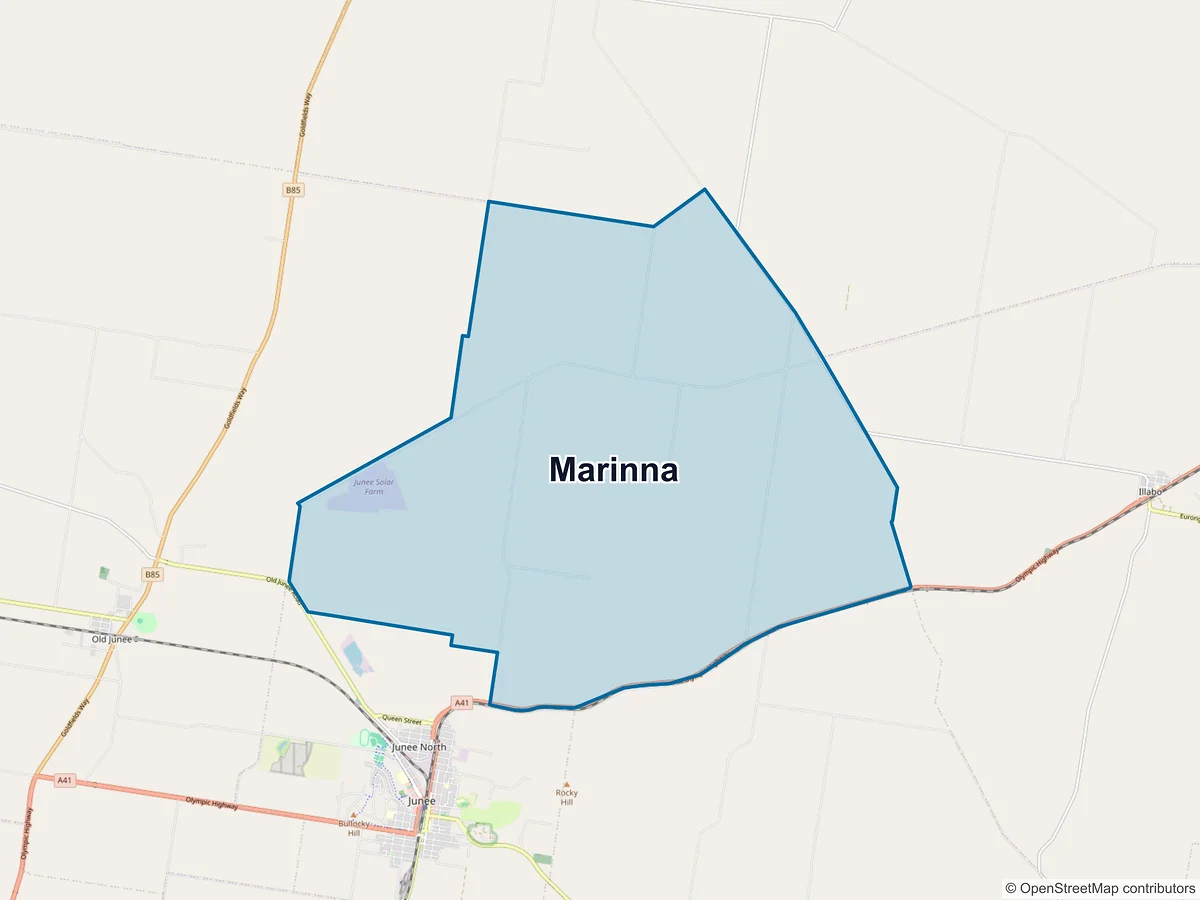 Map of Marinna, NSW, Australia