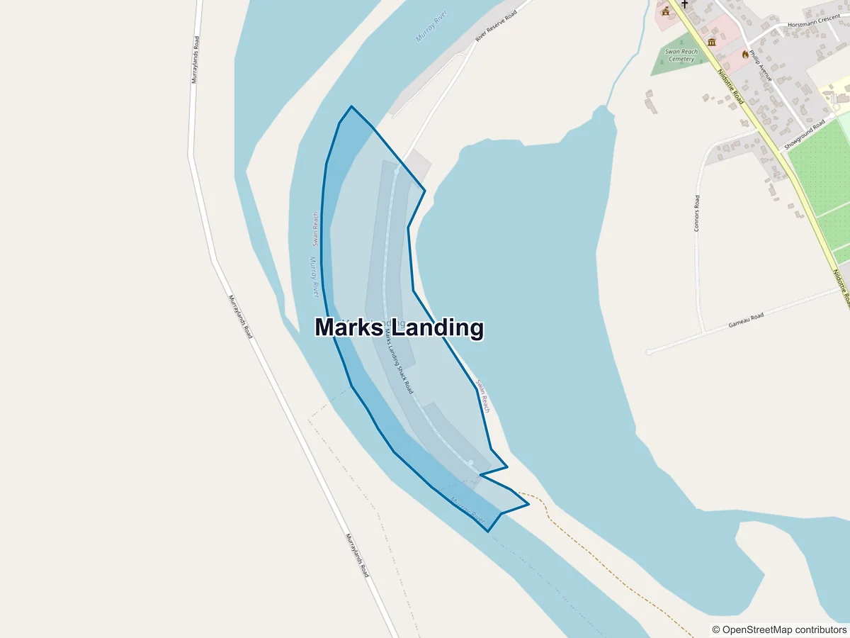 Map of Marks Landing, SA, Australia