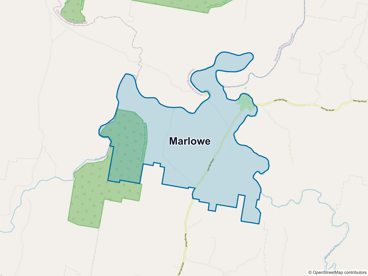 Map of Marlowe, NSW, Australia