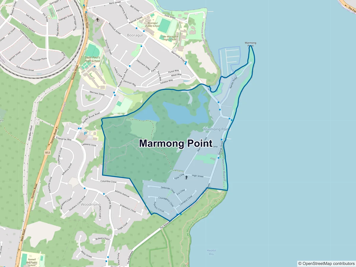 Map of Marmong Point, NSW, Australia