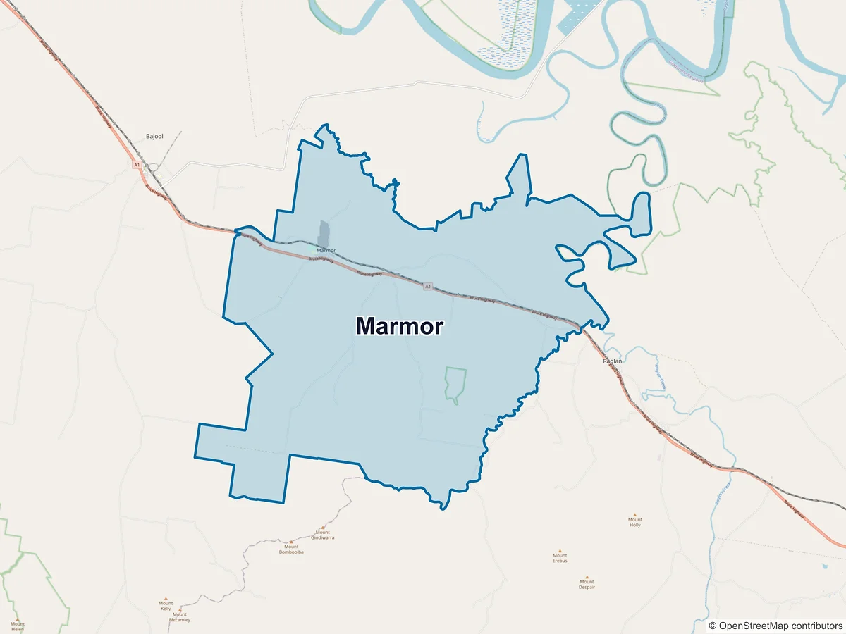 Map of Marmor, QLD, Australia