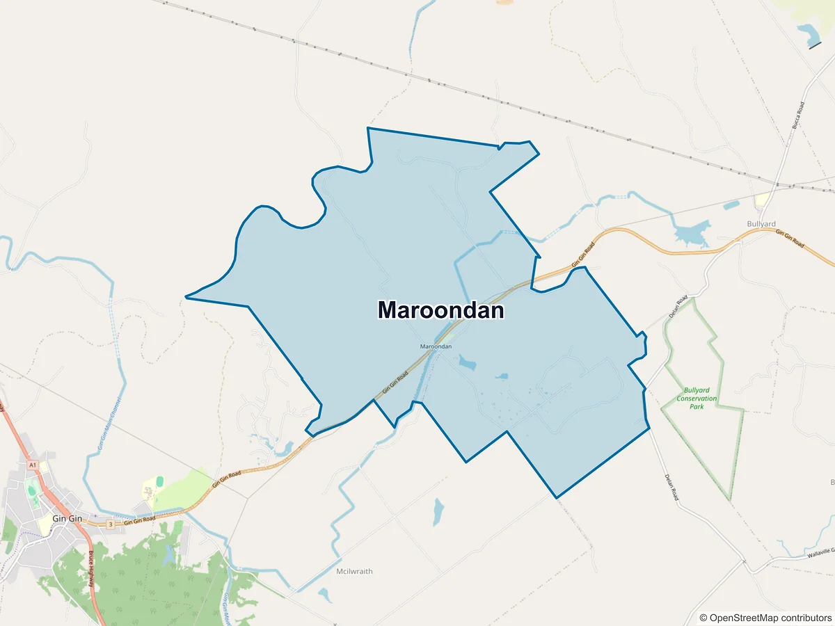 Map of Maroondan, QLD, Australia