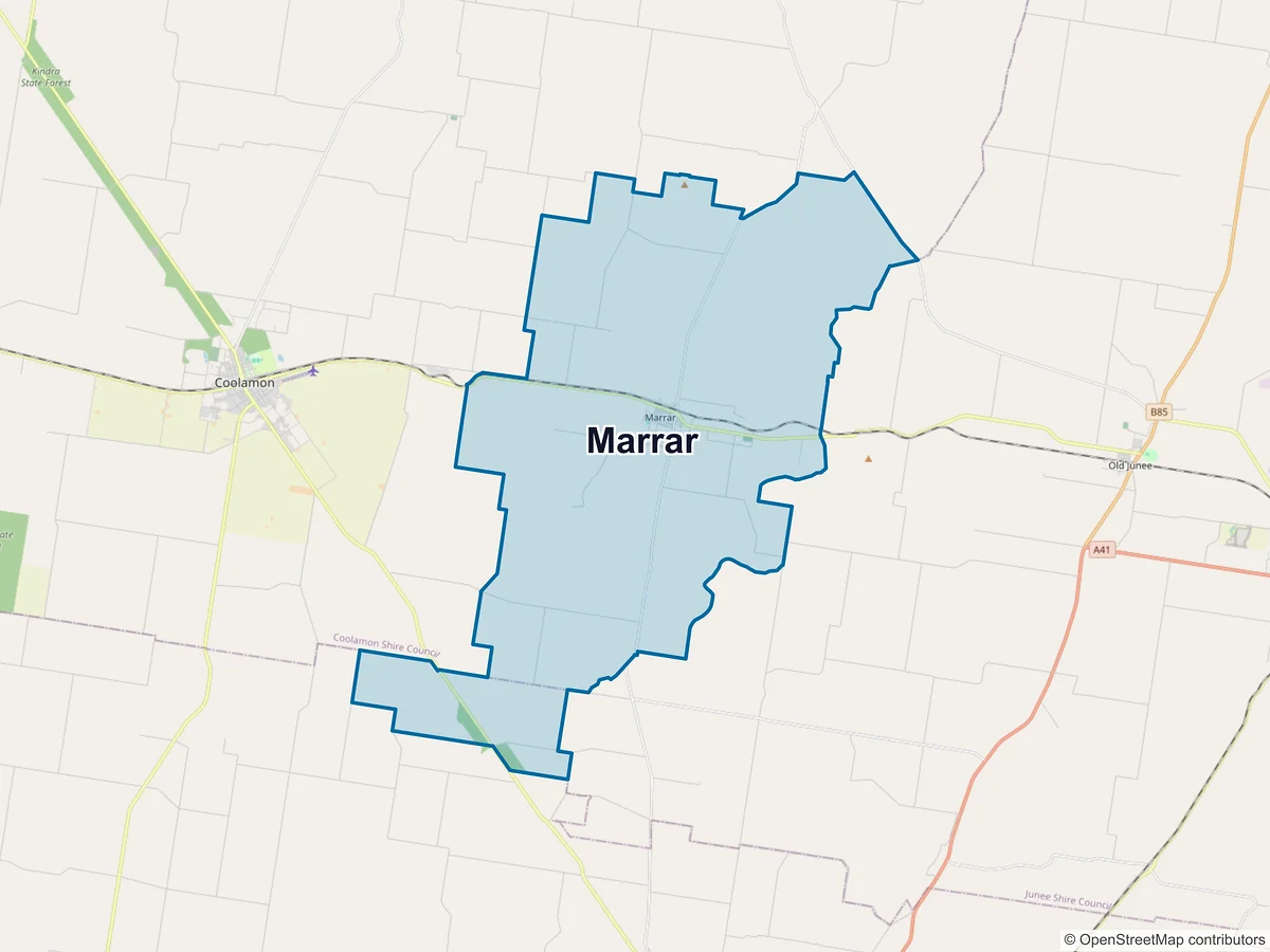 Map of Marrar, NSW, Australia