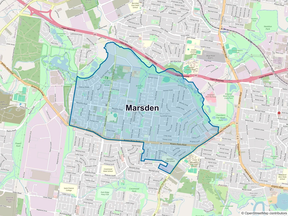 Map of Marsden, QLD, Australia