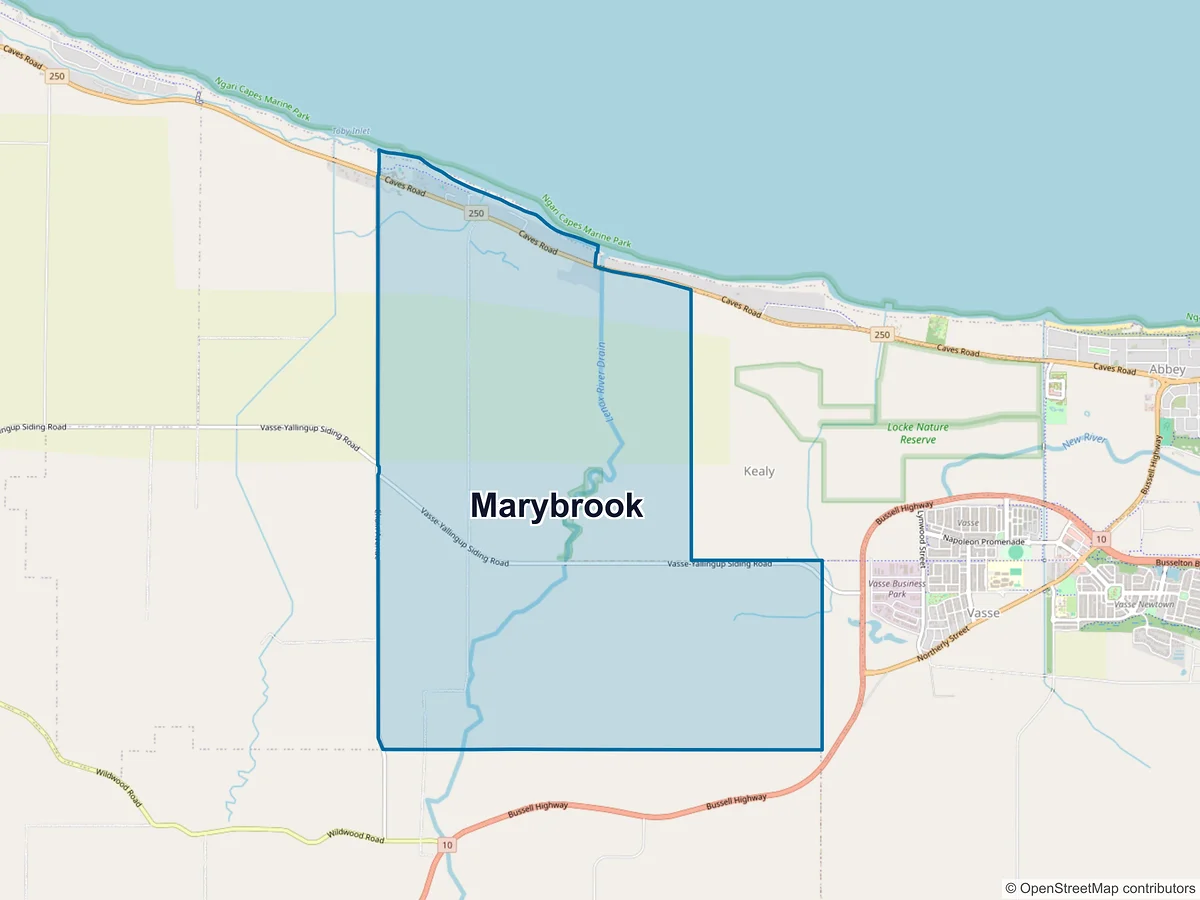 Map of Marybrook, WA, Australia