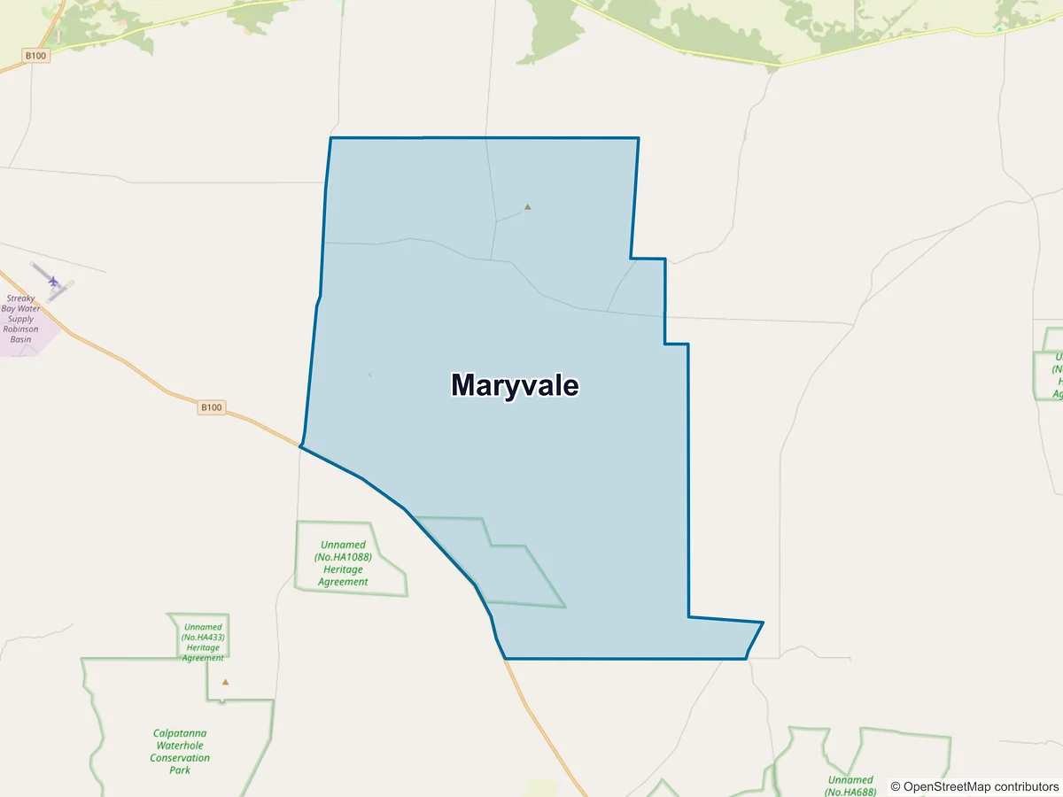 Map of Maryvale, SA, Australia