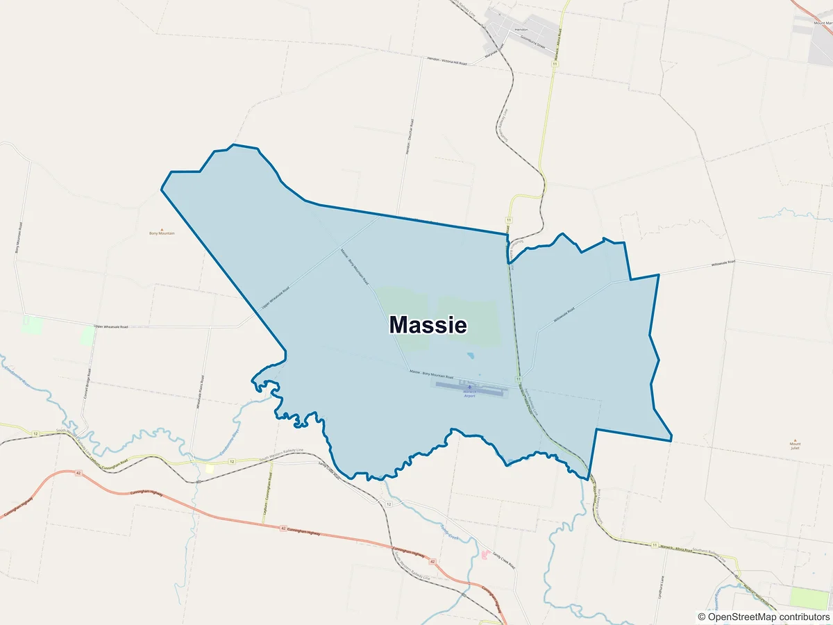 Map of Massie, QLD, Australia
