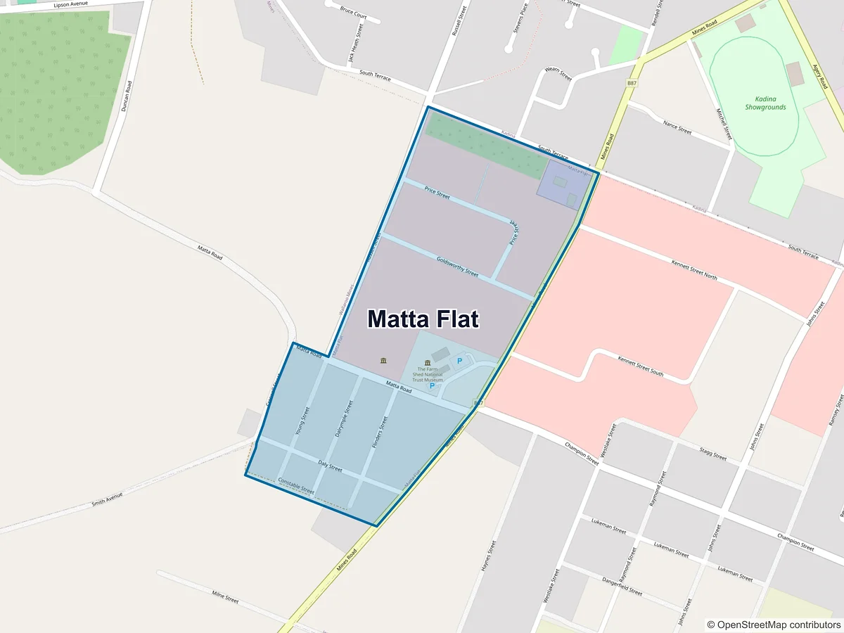 Map of Matta Flat, SA, Australia