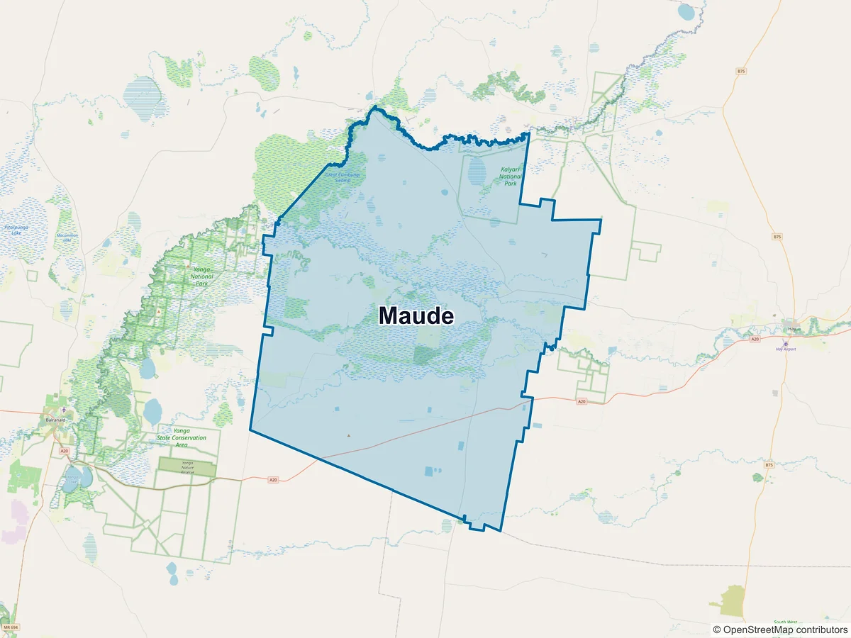 Map of Maude, NSW, Australia