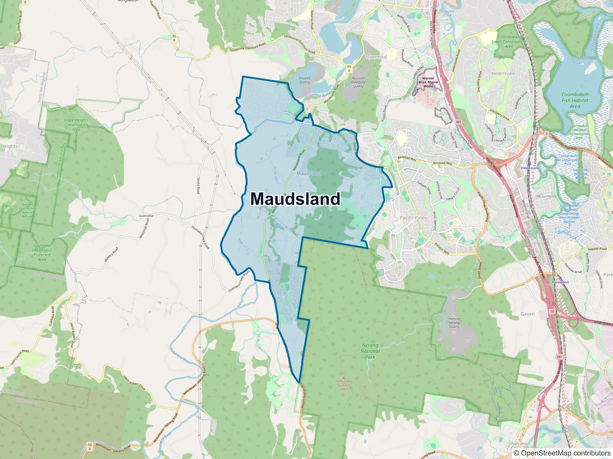 Map of Maudsland, QLD, Australia