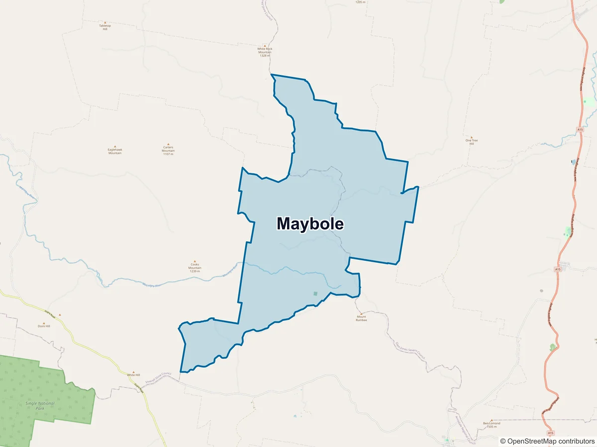 Map of Maybole, NSW, Australia