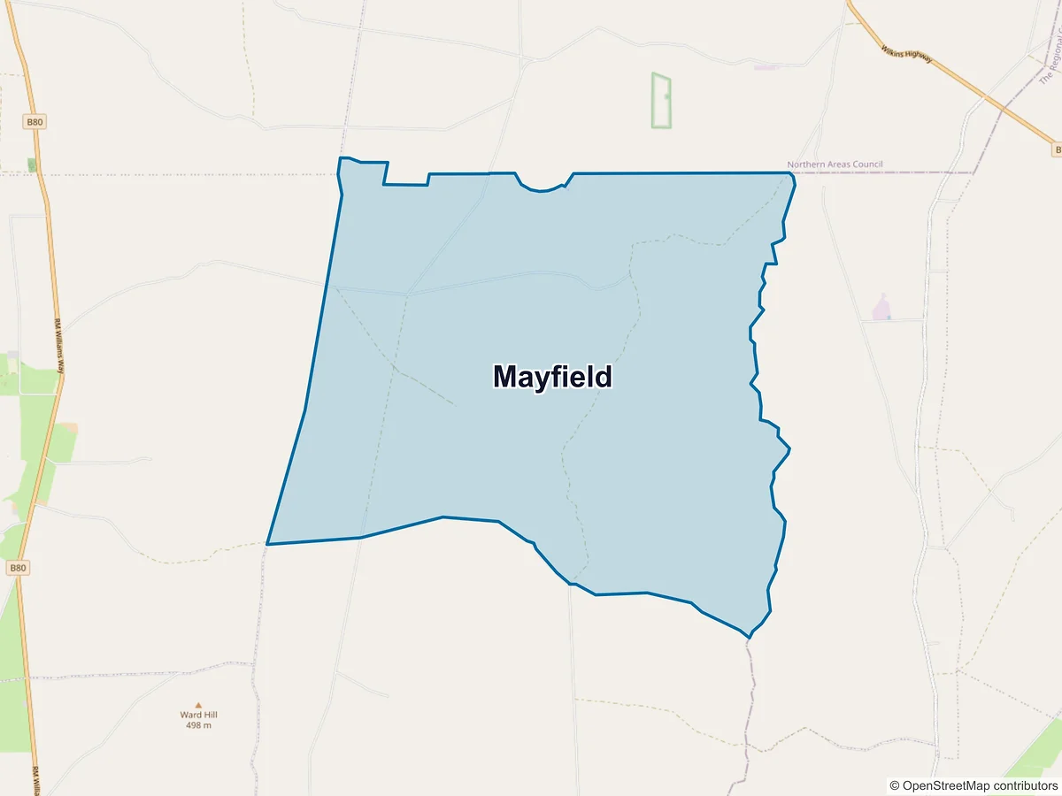 Map of Mayfield, SA, Australia