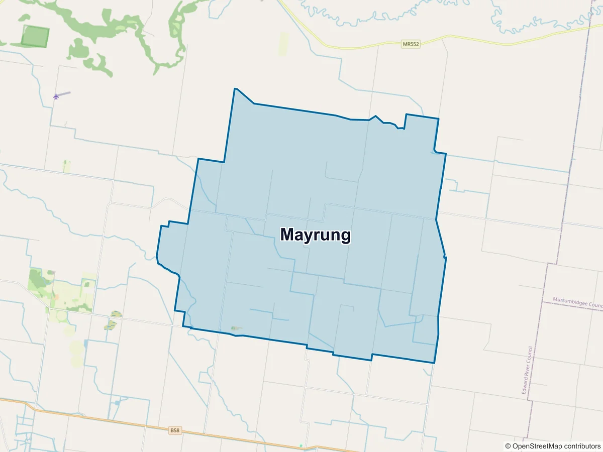 Map of Mayrung, NSW, Australia