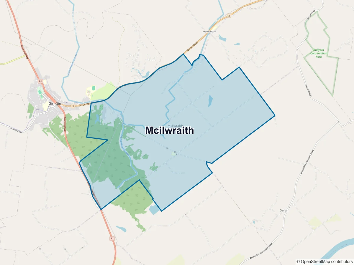 Map of McIlwraith, QLD, Australia