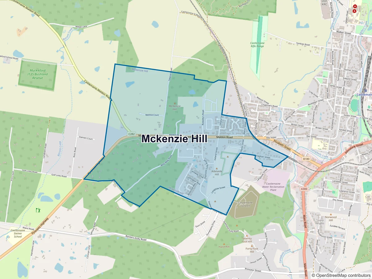 Map of McKenzie Hill, VIC, Australia