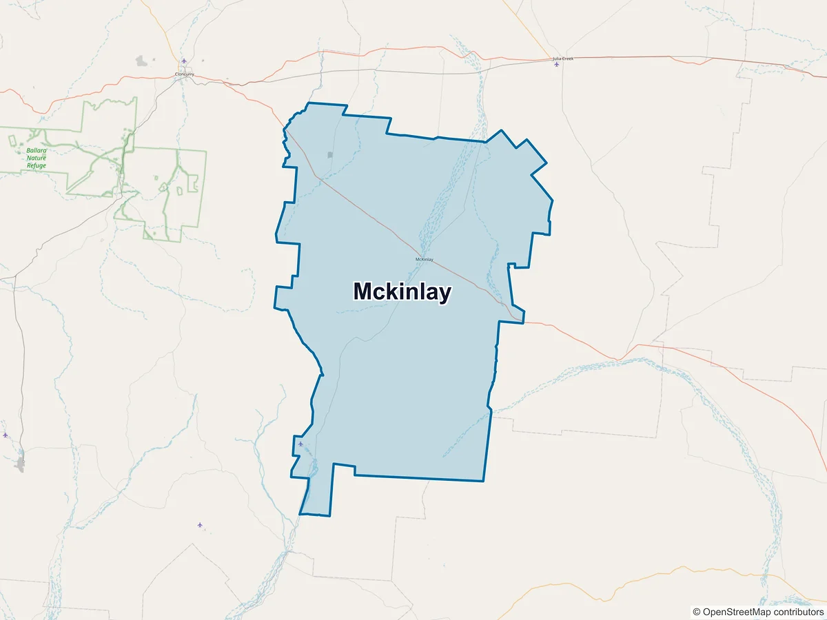 Map of McKinlay, QLD, Australia