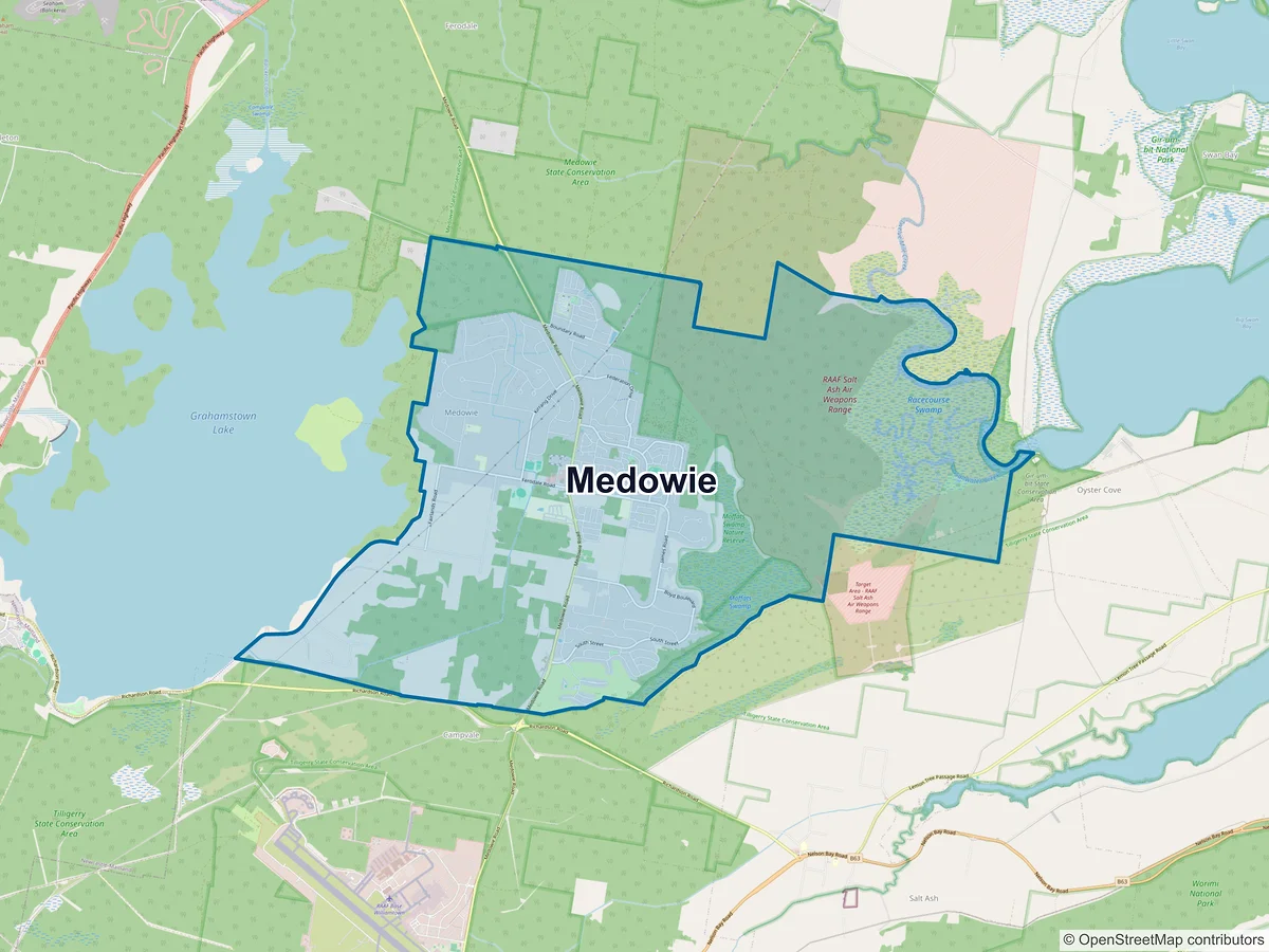 Map of Medowie, NSW, Australia