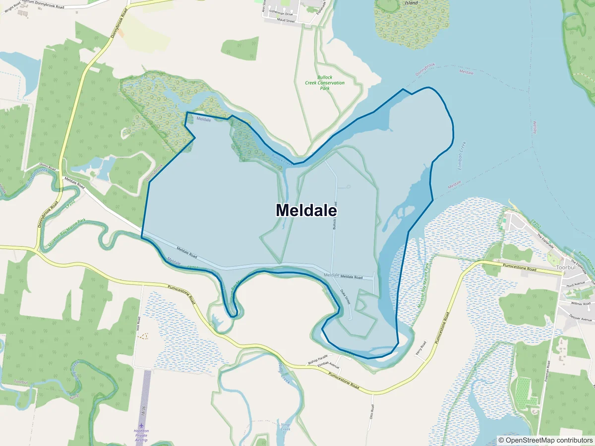 Map of Meldale, QLD, Australia