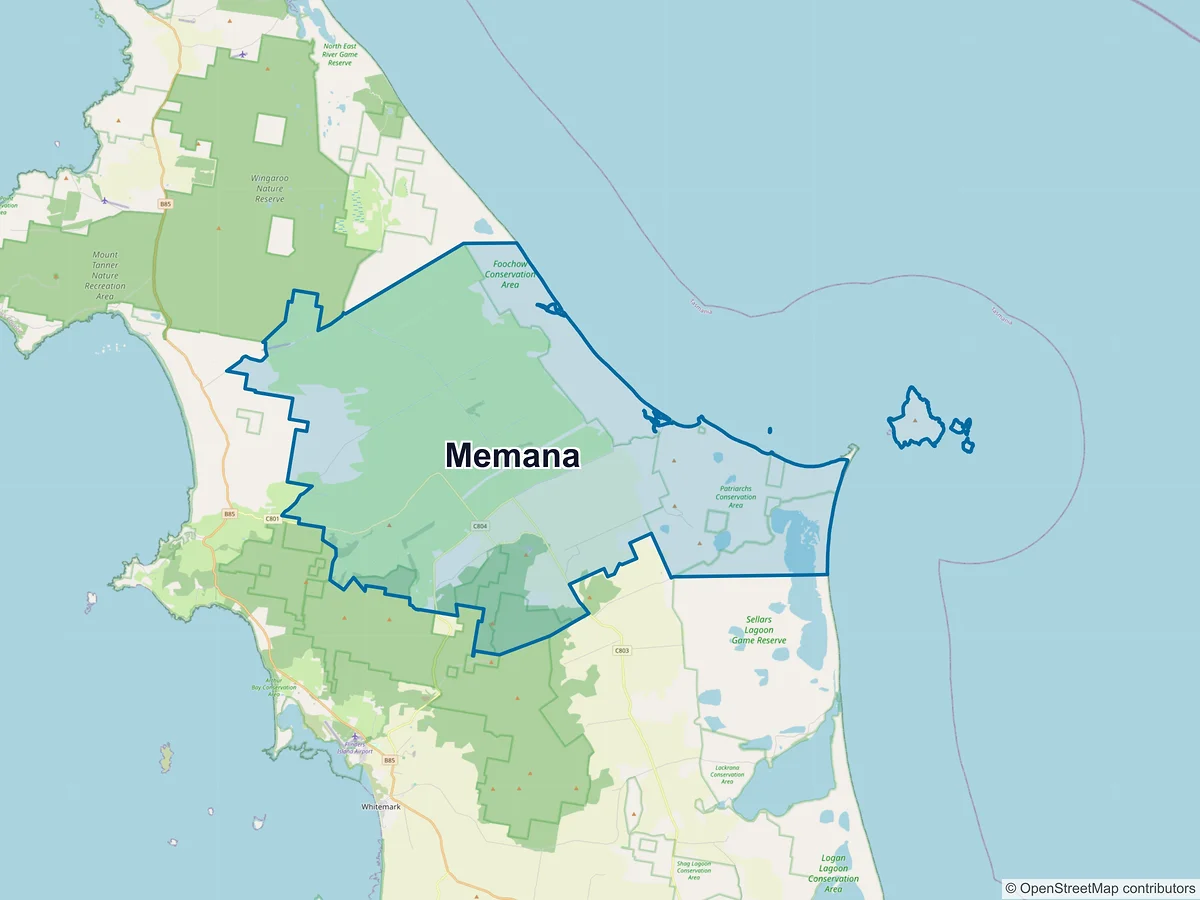 Map of Memana, TAS, Australia
