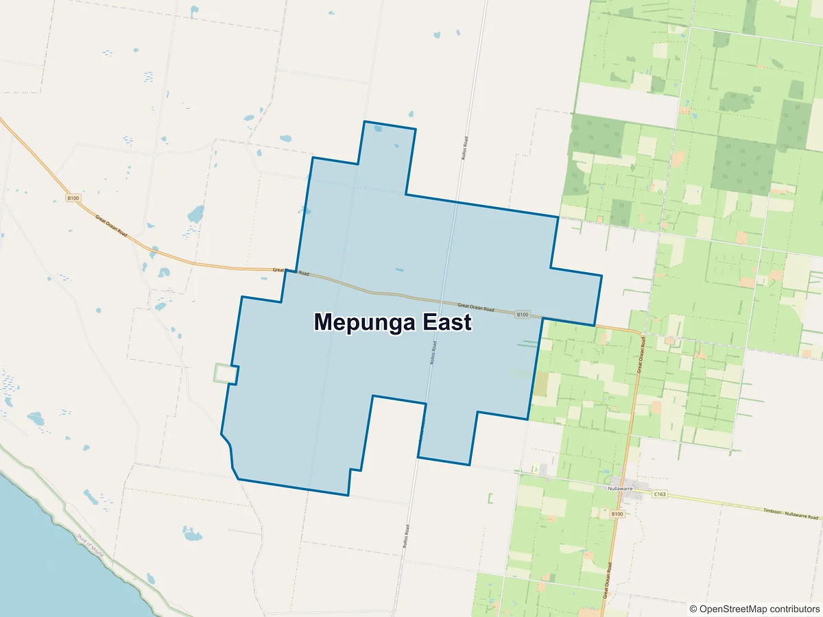 Map of Mepunga East, VIC, Australia