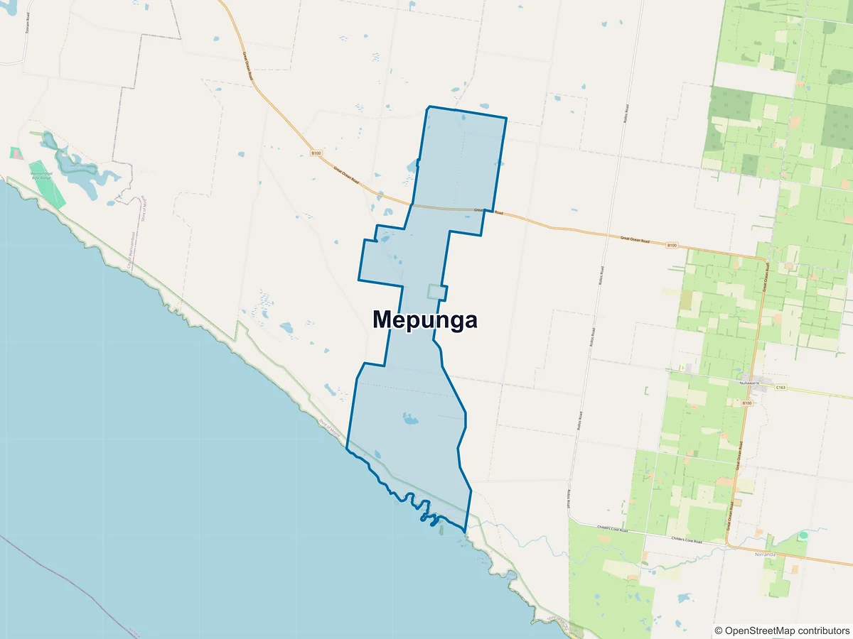 Map of Mepunga, VIC, Australia