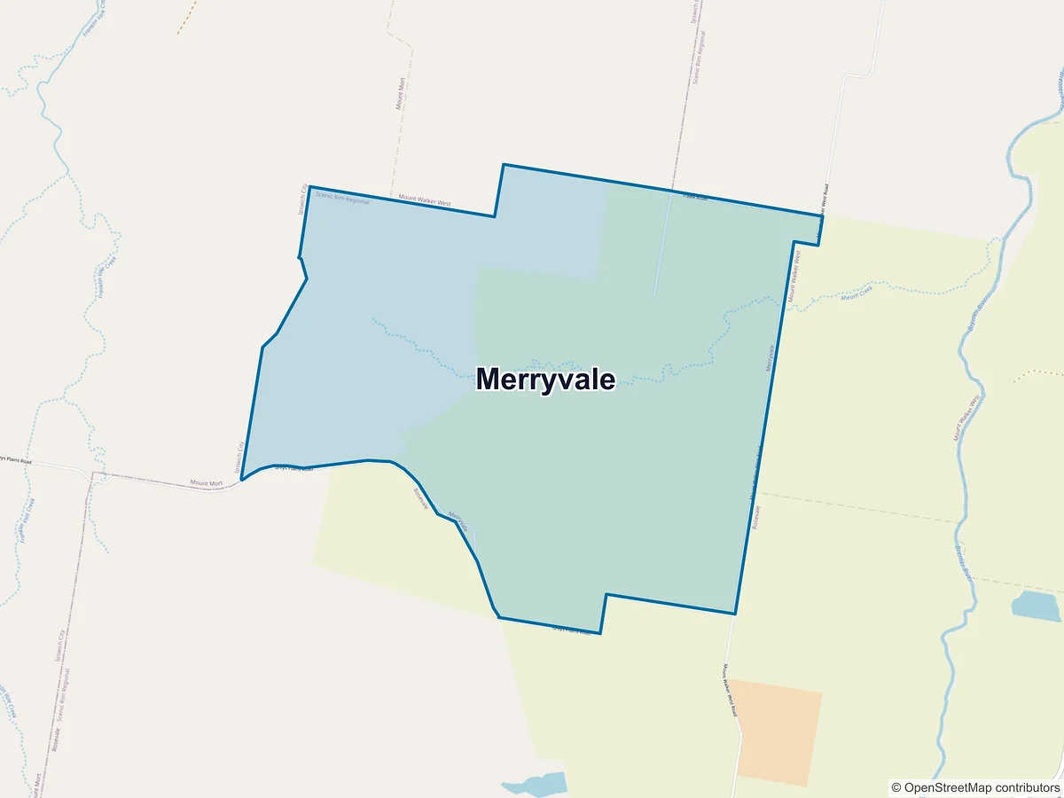 Map of Merryvale, QLD, Australia