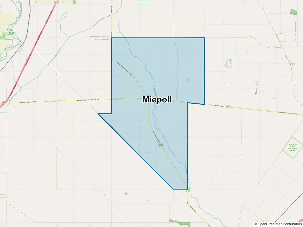 Map of Miepoll, VIC, Australia