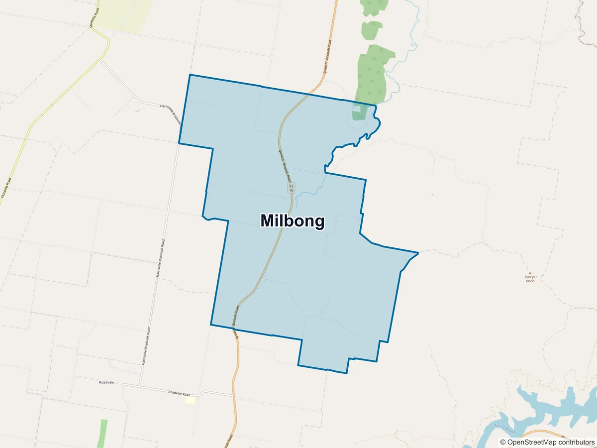 Map of Milbong, QLD, Australia