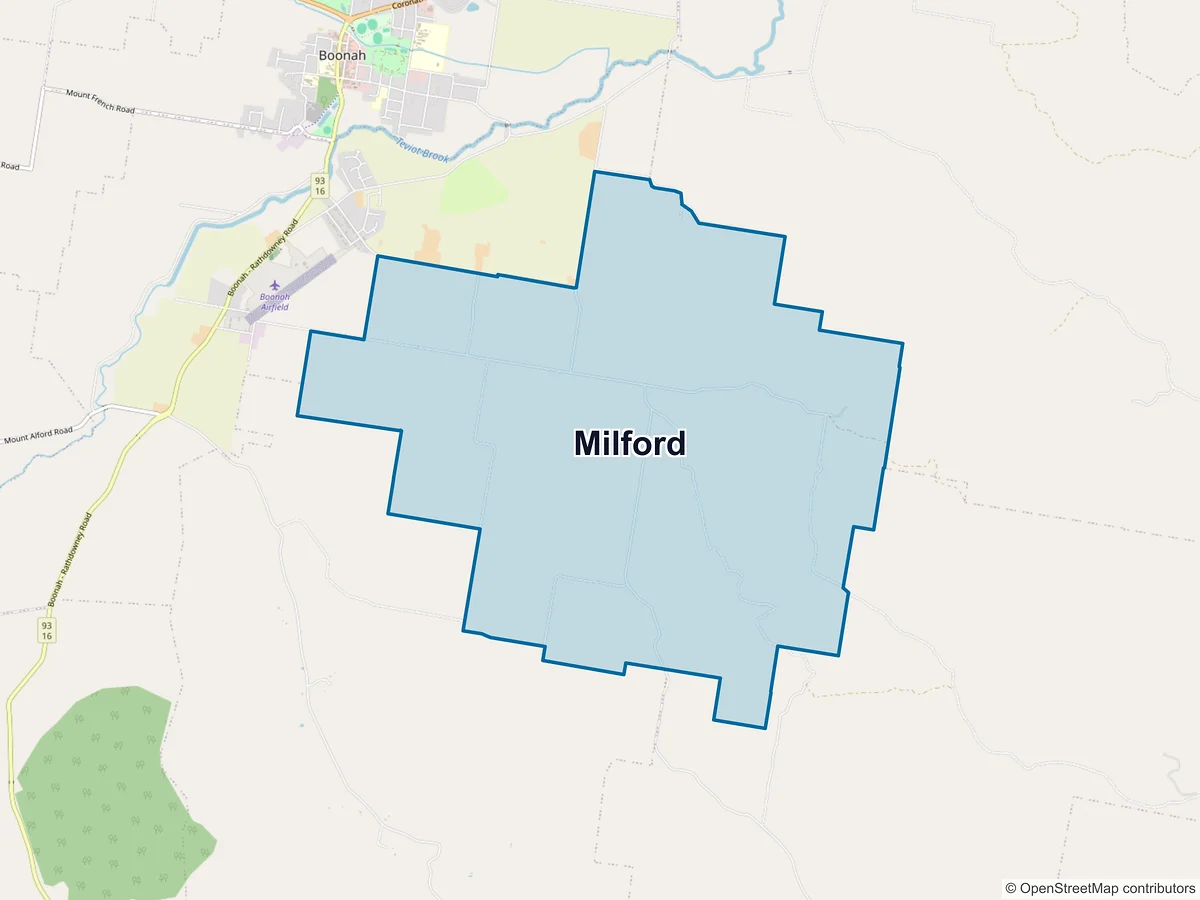 Map of Milford, QLD, Australia
