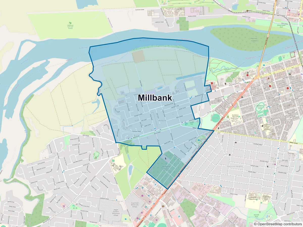 Map of Millbank, QLD, Australia