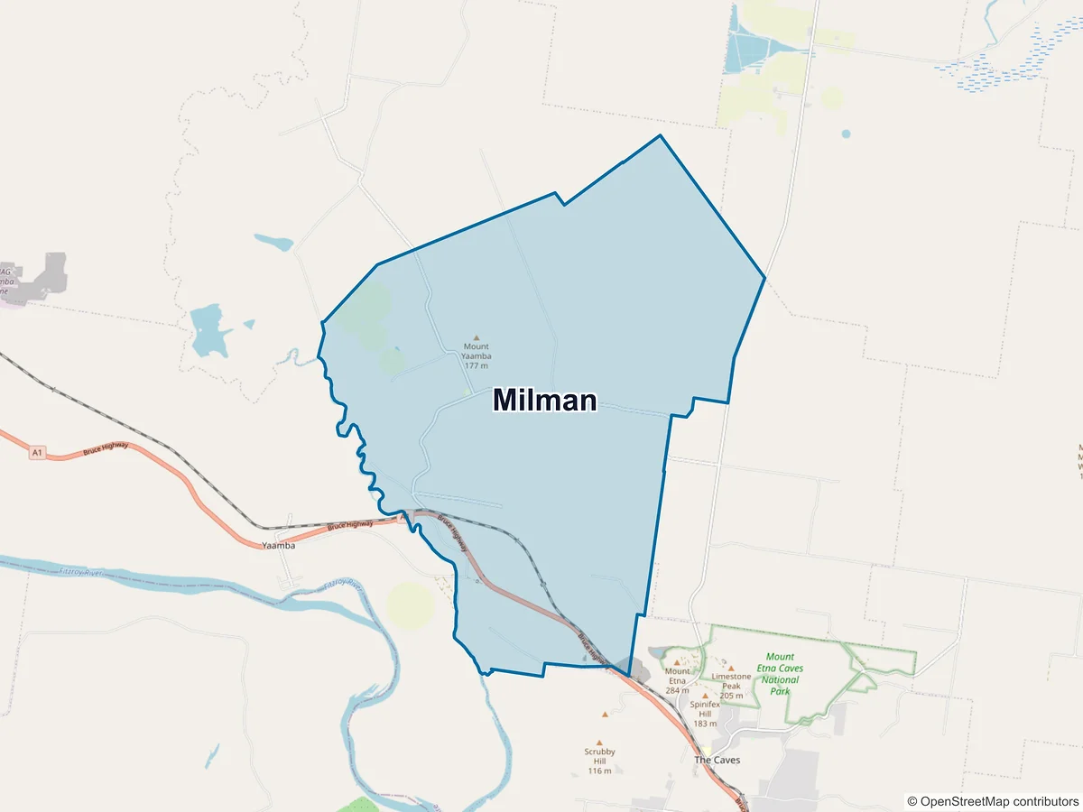Map of Milman, QLD, Australia
