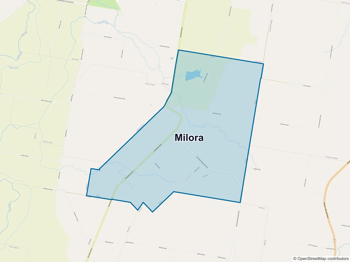 Map of Milora, QLD, Australia