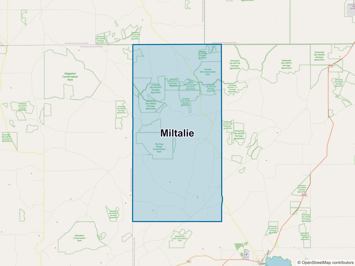 Map of Miltalie, SA, Australia