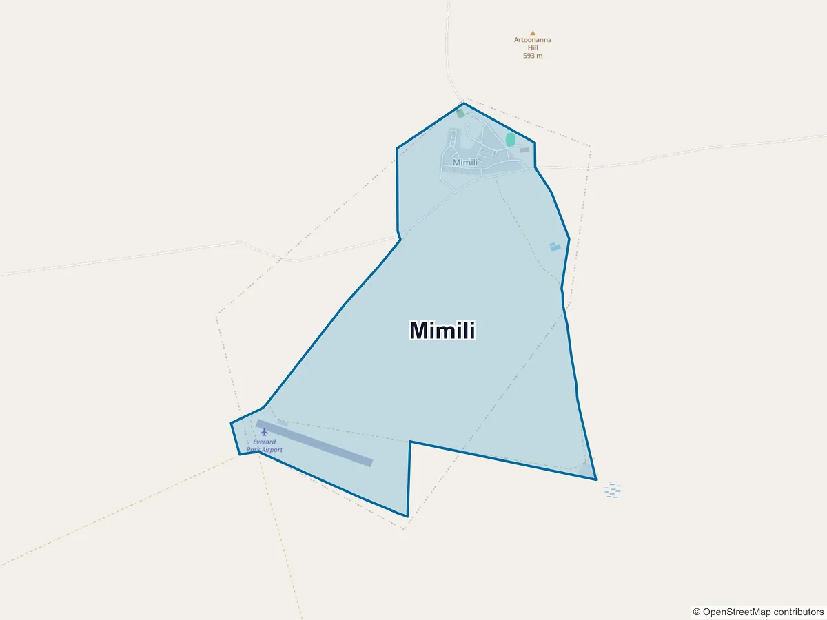 Map of Mimili, SA, Australia
